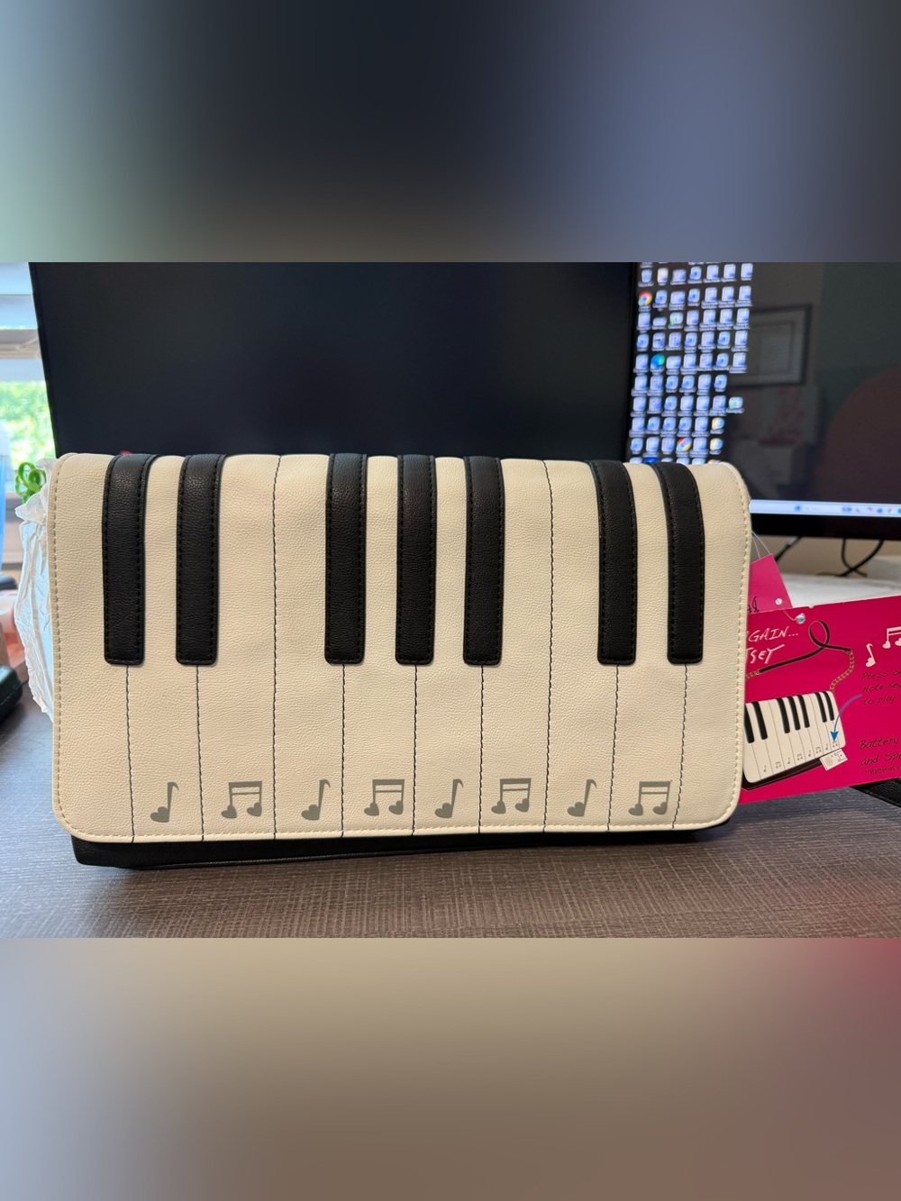 NWT Betsey Johnson piano purse